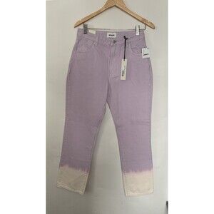 NWT Free People Rolla’s Lavender Tie Dye Original Straight Jeans Sz 28